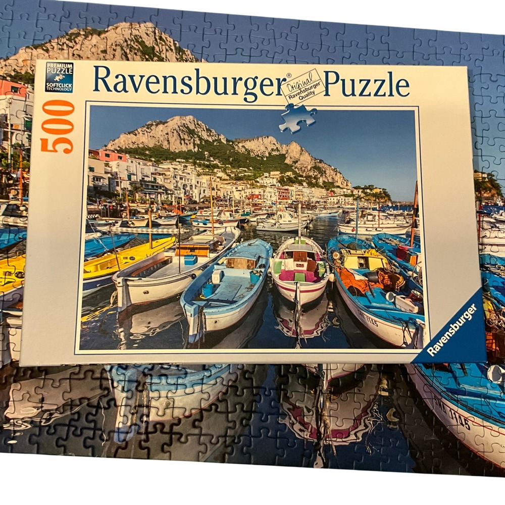 Ravensburger "Colorful Marina" 500 Piece Puzzle – Complete, Great Quality